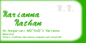 marianna nathan business card